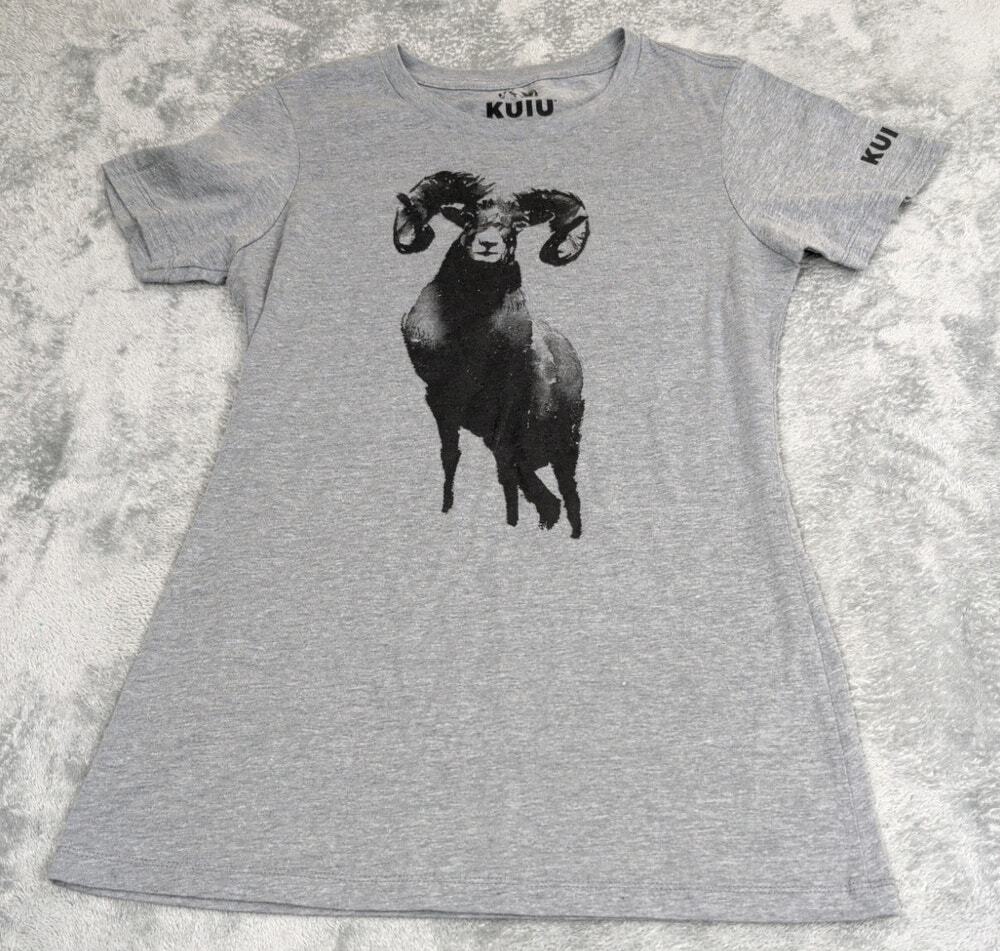 Kuiu Gray Tee Shirt Ram Size Medium Slim Fit